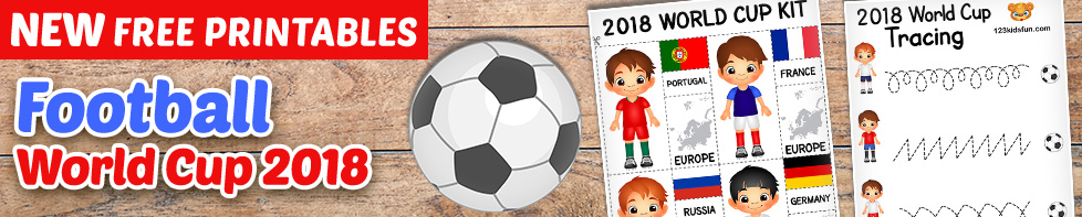 Football World Cup 2018 - Free Worksheets