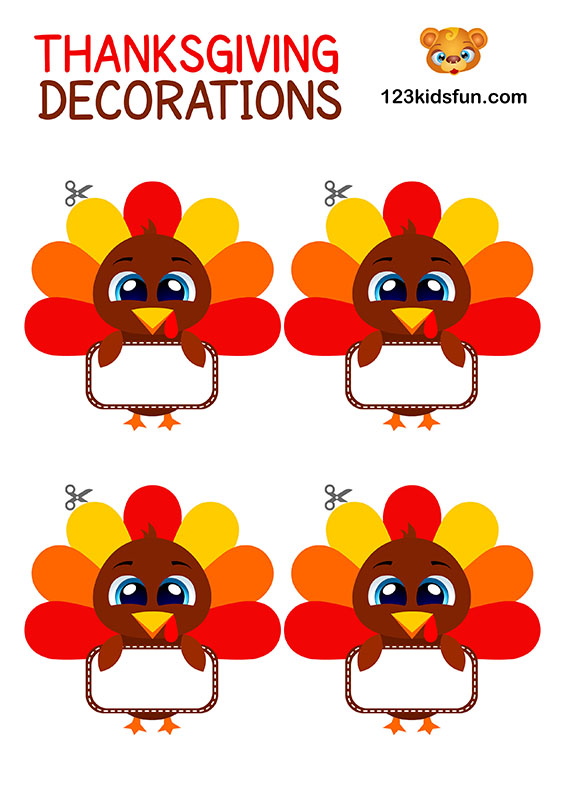 Free Thanksgiving Printables 123 Kids Fun Apps