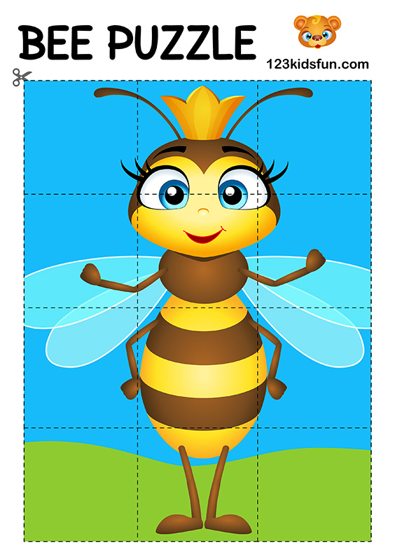 Bee game - Free Printables | 123 Kids Fun Apps