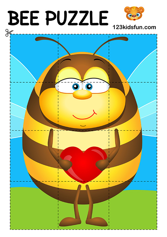 Bee game - Free Printables | 123 Kids Fun Apps