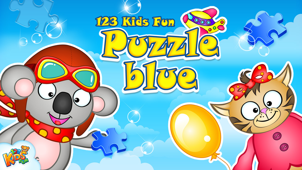123 Kids Fun Puzzle Blue
