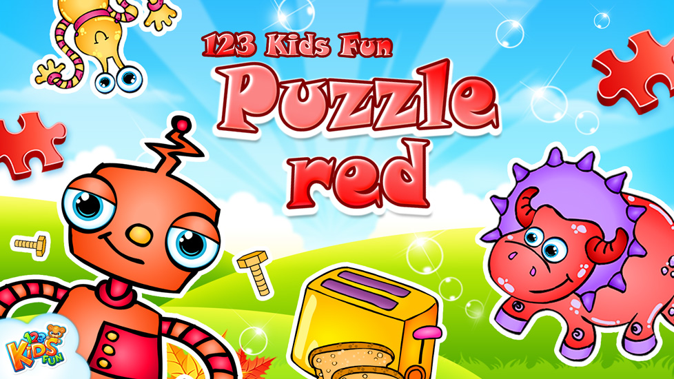 123 Kids Fun Puzzle Red