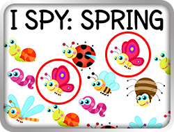 123 Kids Fun Spring Worksheets - I SPY