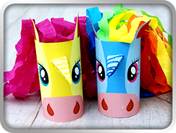 123 Kids Fun Unicorn Paper Roll Crafts for Kids