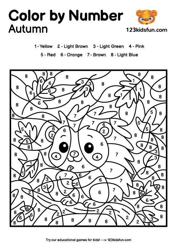Color By Number Printable.