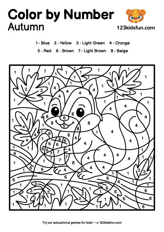 Color By Number Printable.