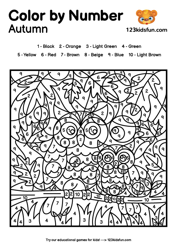 Color By Number Printable.