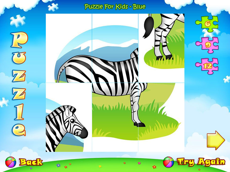 123 Kids Fun Puzzle Blue