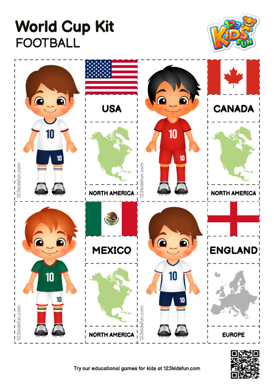 World Cup Kit - Worksheets for Kids