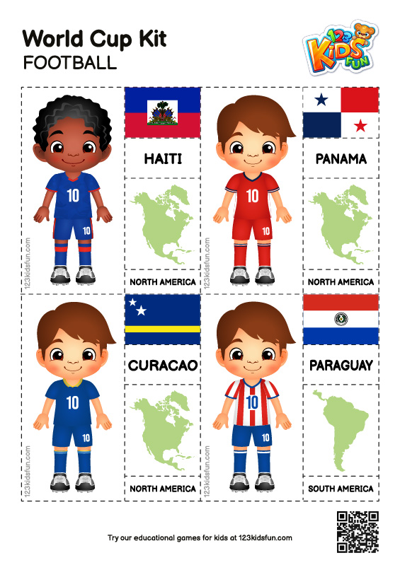 World Cup Kit - Worksheets for Kids