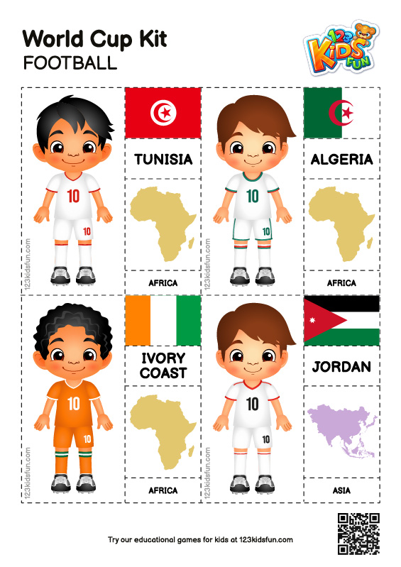 World Cup Kit - Worksheets for Kids