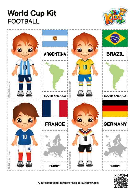 World Cup Kit - Worksheets for Kids