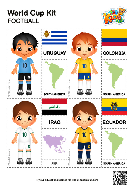 World Cup Kit - Worksheets for Kids