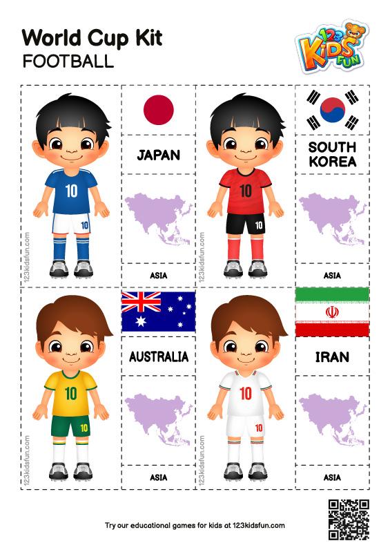 World Cup Kit - Worksheets for Kids