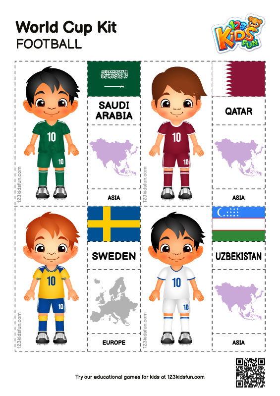 World Cup Kit - Worksheets for Kids