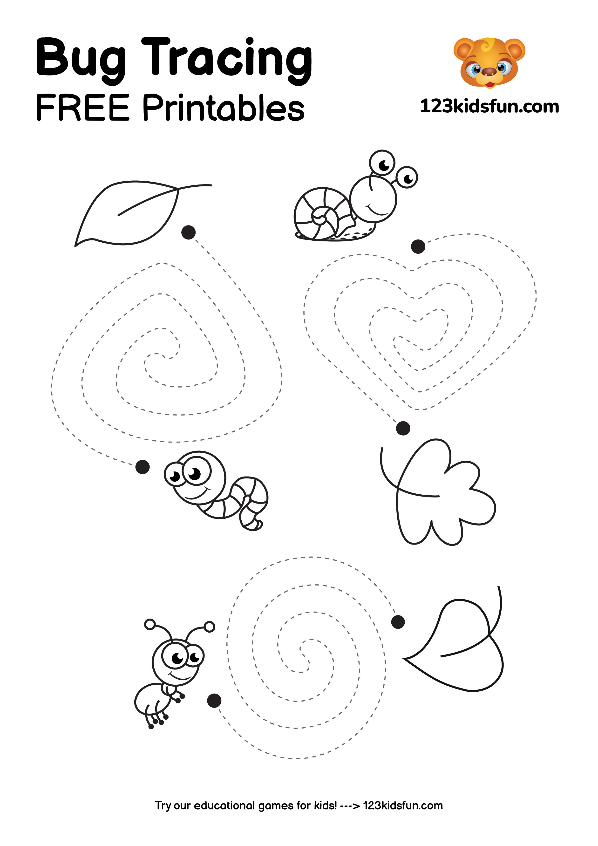 Bug Tracing Free Printables