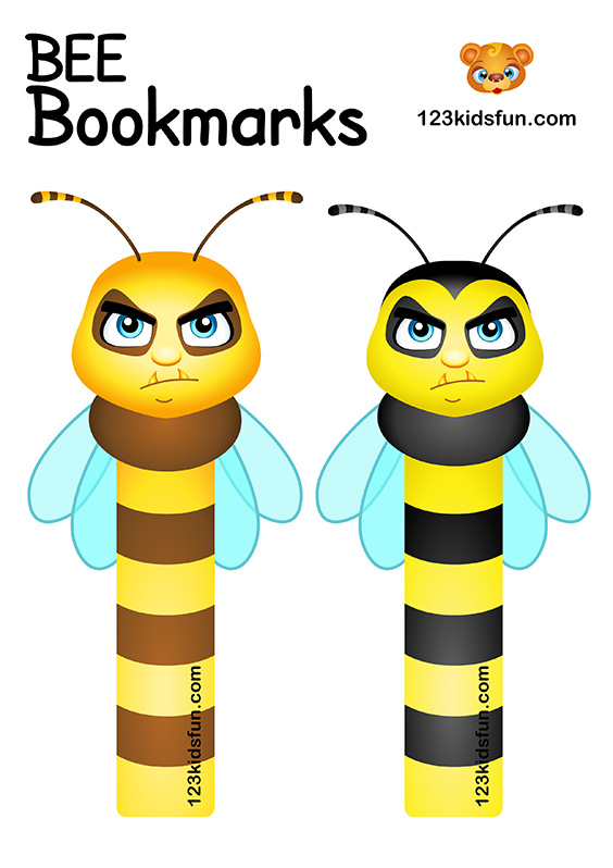 Bee Game - Free Bookmarks Printables for Kids