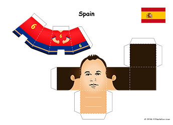 Football 2018 World Cup Kit. FREE Footbal Players Paper Craft. Mini paper toy for kids. #football #WorldCup 
