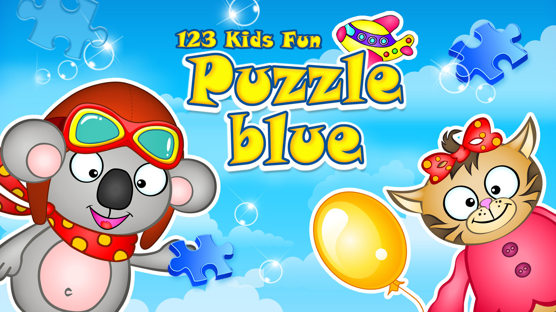 123 Kids Fun PUZZLE BLUE - Educational Puzzle Games for Preschool