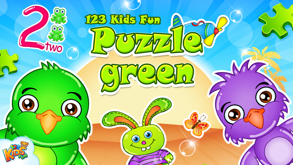 123 Kids Fun Puzzle Green