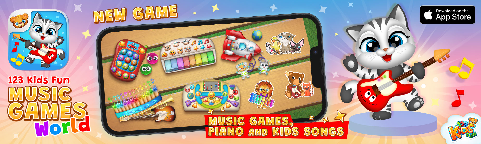 123 Kids Fun Music Games World | 123 Kids Fun Apps