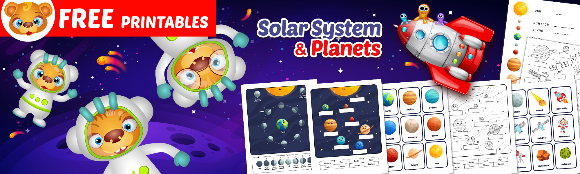 Free Solar System Worksheets