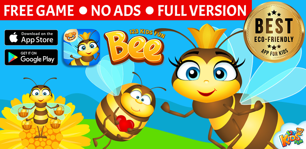 bee 123 kids fun app education