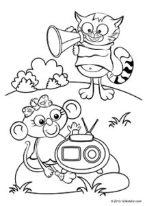 Coloring pages for kids | 123 Kids Fun Apps