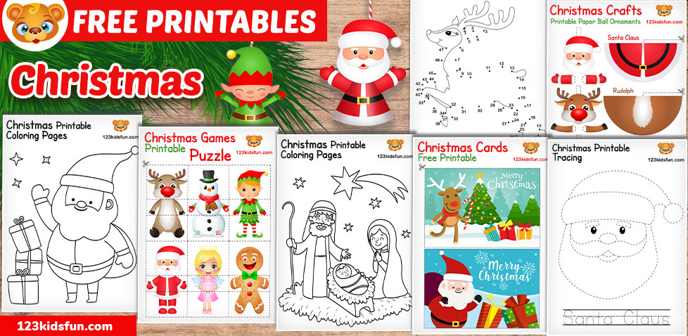 free printable christmas cards for kids to color