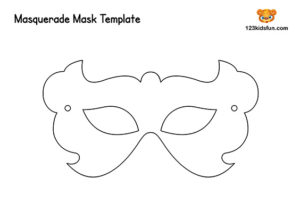 Free Printable Masquerade Masks Template | 123 Kids Fun Apps
