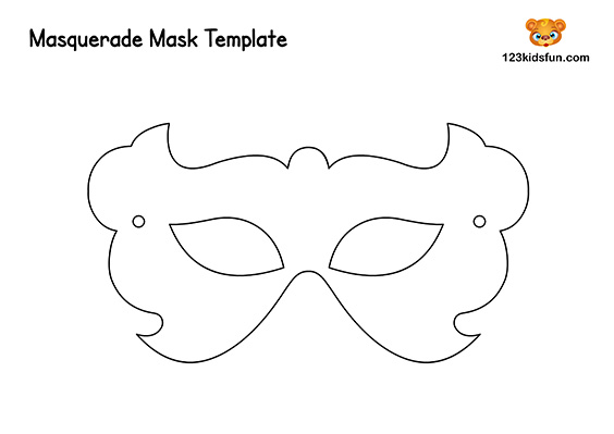 Free Mardi Gras Mask Templates for Kids