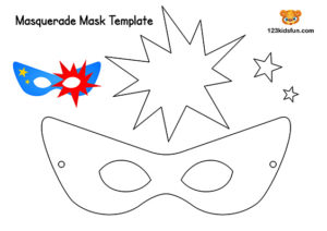 Free Printable Masquerade Masks Template | 123 Kids Fun Apps