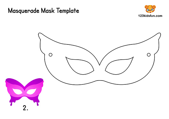 Kids Craft: Butterfly Mask Template for Kids