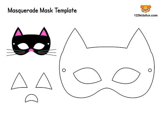 free printable masquerade masks template 123 kids fun apps