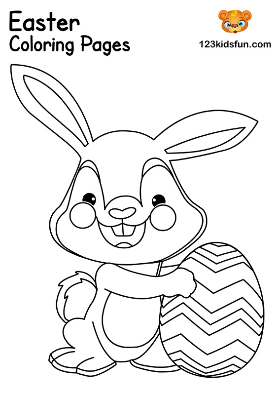 Free Easter Coloring Pages For Kids 123 Kids Fun Apps