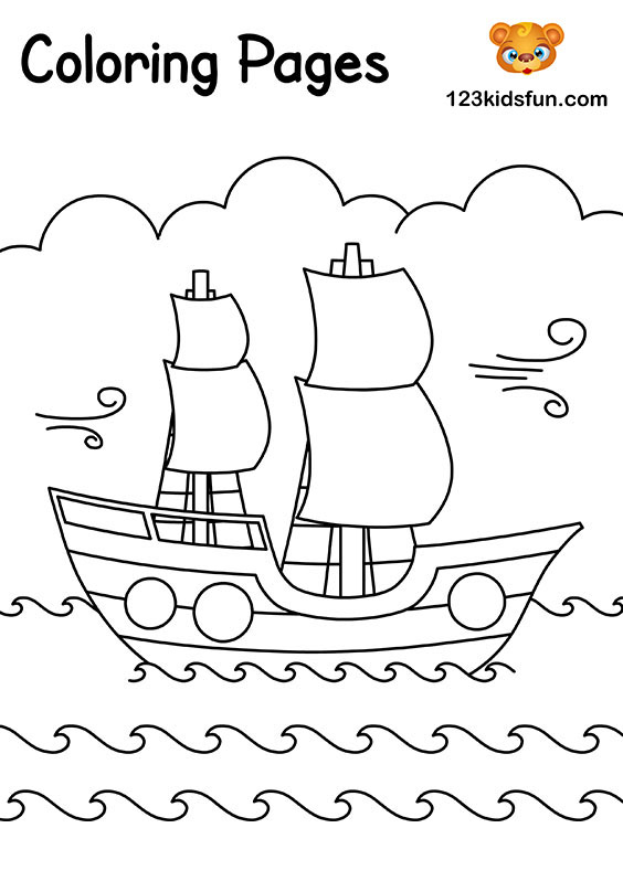 ship coloring pages