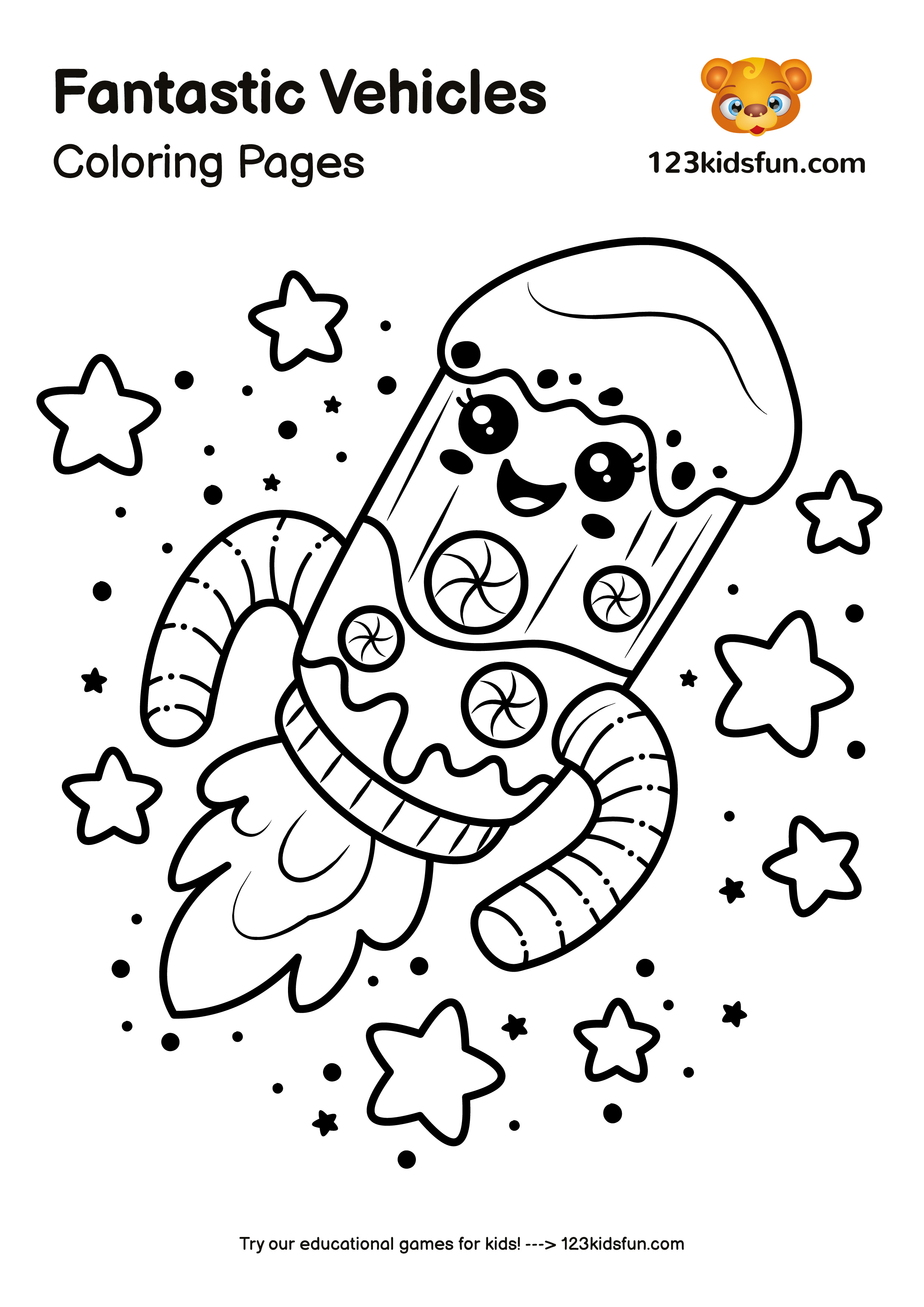 fantastic vehicles coloring pages