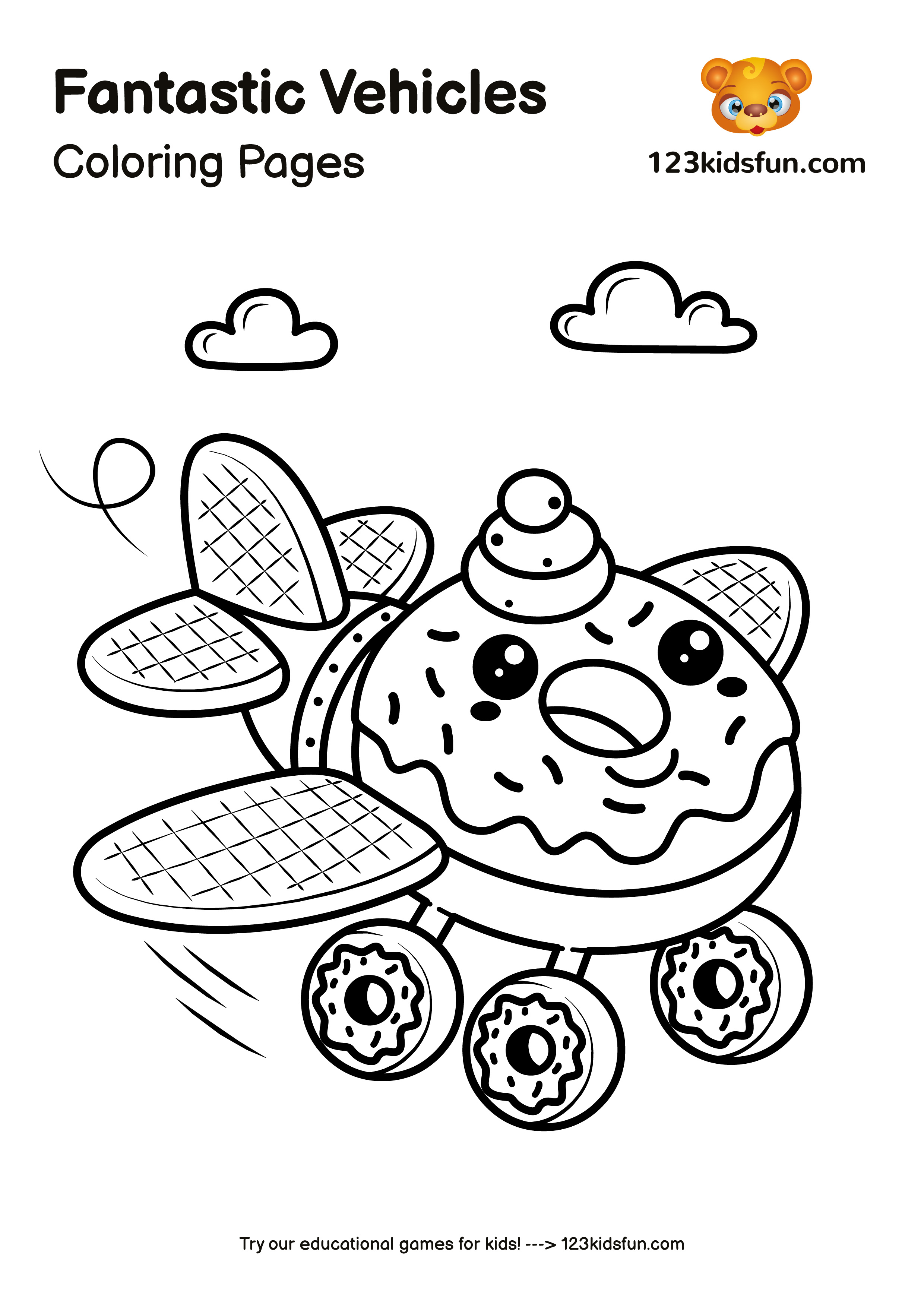 fantastic vehicles coloring pages