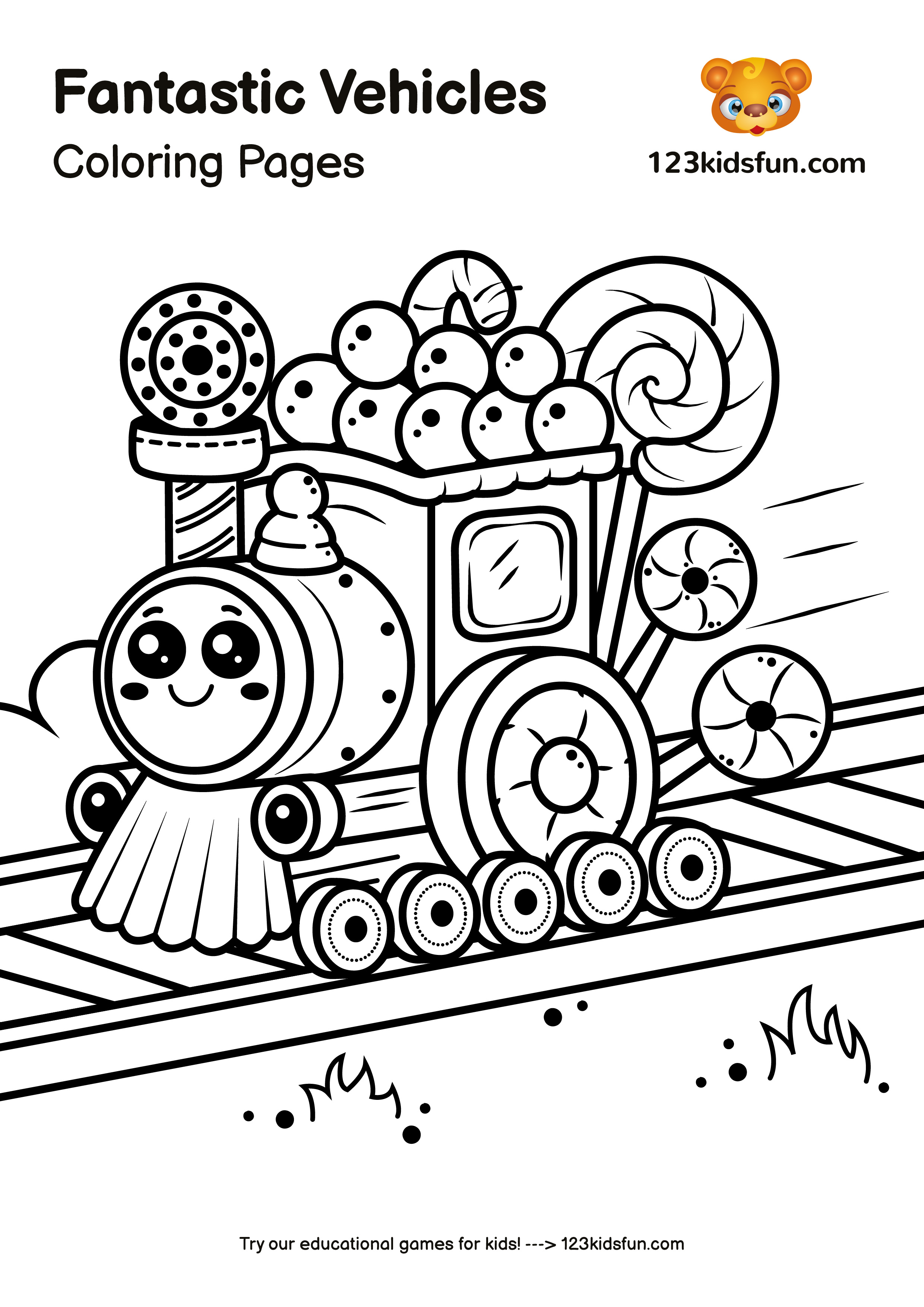 fantastic vehicles coloring pages