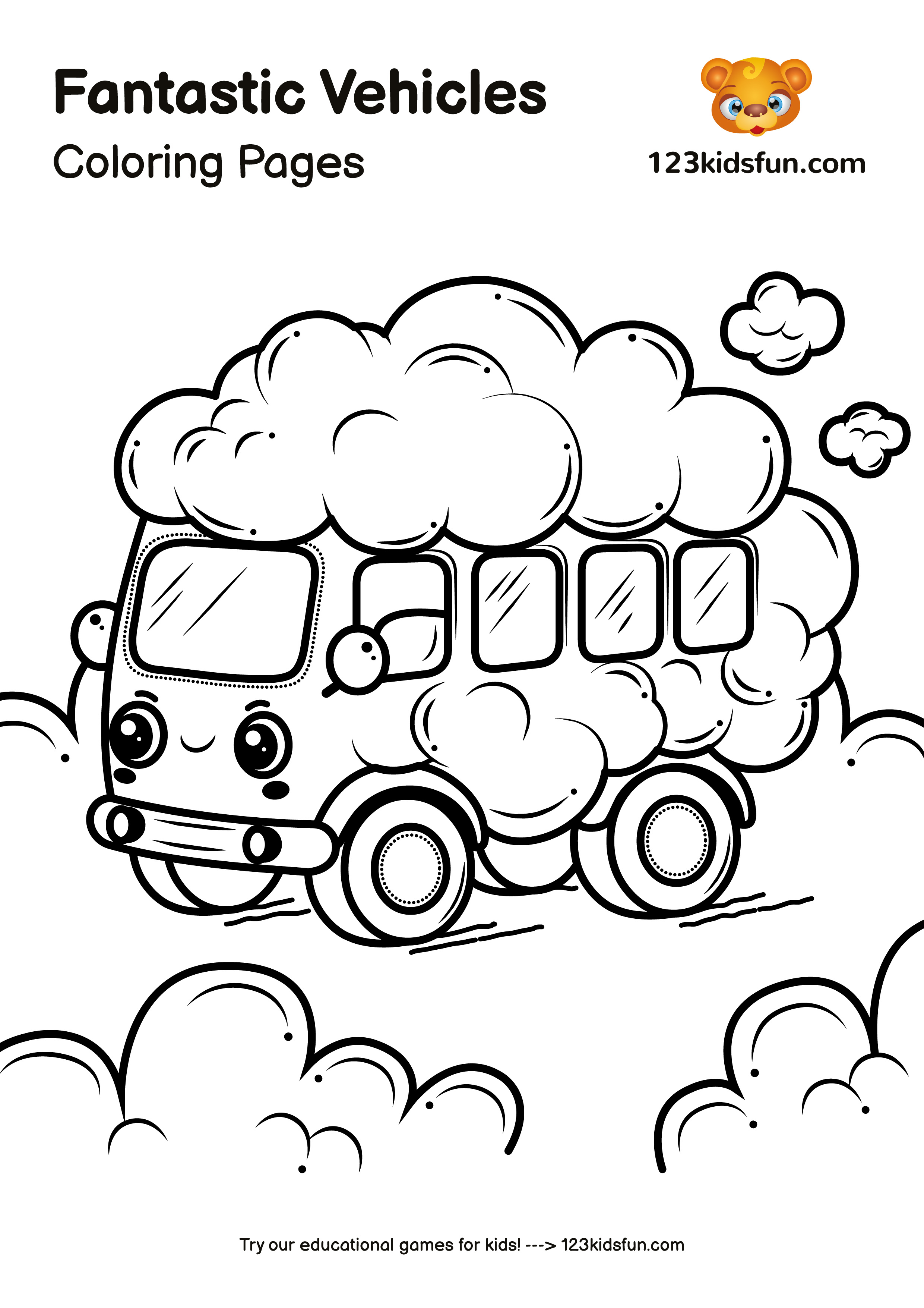 fantastic vehicles coloring pages