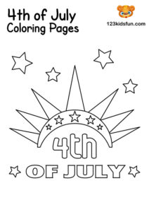 4th of july Coloring Pages for Kids | 123 Kids Fun Apps