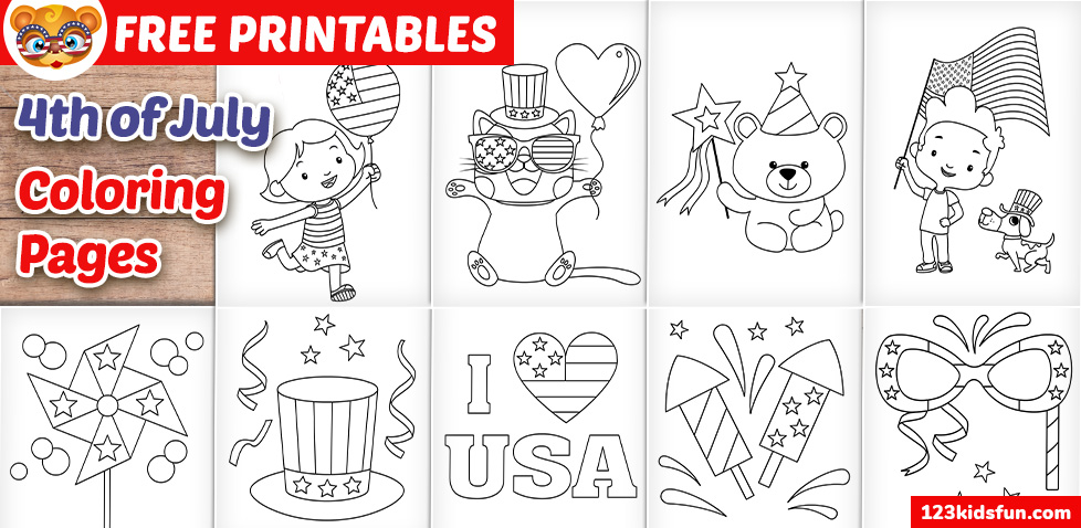 Coloring for Kids 4th of July