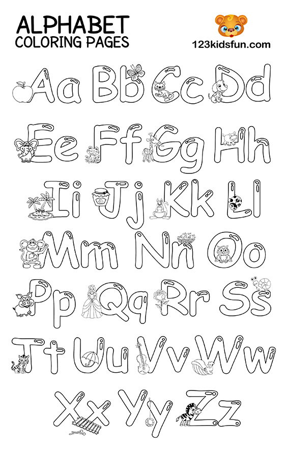 Free Printable Alphabet Coloring Pages For Kids 123 Kids Fun Apps