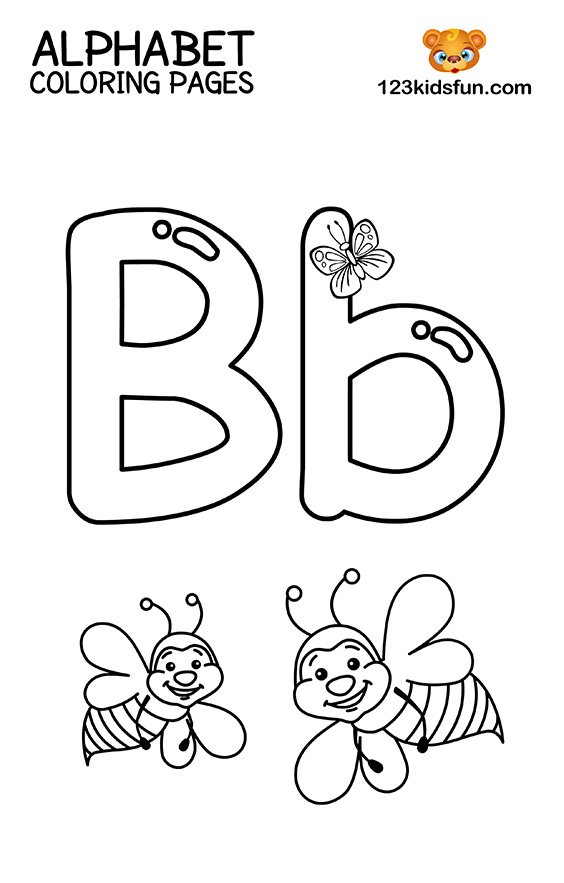 Free Printable Alphabet Coloring Pages for Kids | 123 Kids Fun Apps