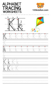 Alphabet Tracing Worksheets A-Z free Printable for Kids. | 123 Kids Fun ...