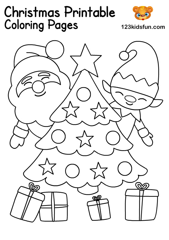 Free Christmas Printables for Kids | 123 Kids Fun Apps