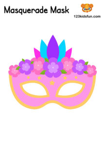 Free Printable Masquerade Masks Template | 123 Kids Fun Apps