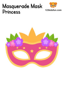 Free Printable Masquerade Masks Template | 123 Kids Fun Apps