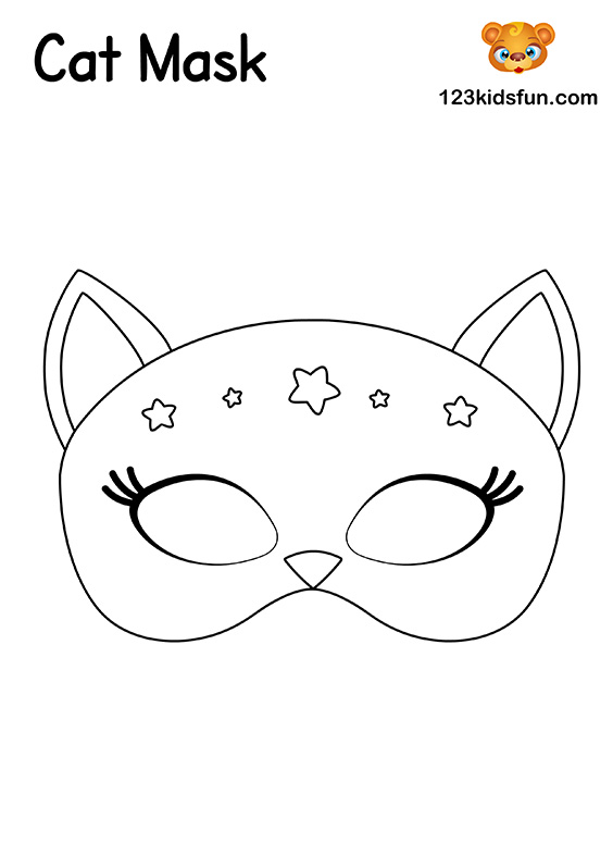 Cat Mask - Printable Mask Template