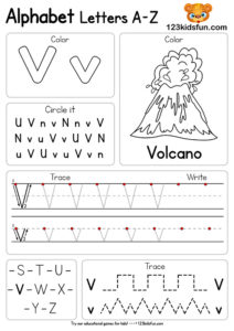Free Alphabet Practice A-Z Letter Worksheets for Kids | Printable